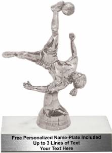 6 1/4" Action Soccer Female Trophy Kit