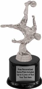 7 1/2" Action Soccer Male Trophy Kit with Pedestal Base
