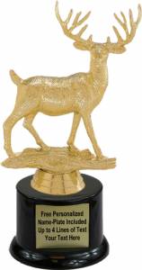 7 1/4" Buck Deer Trophy Kit with Pedestal Base