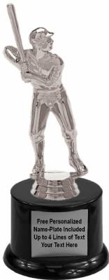 7" Baseball Male Trophy Kit with Pedestal Base