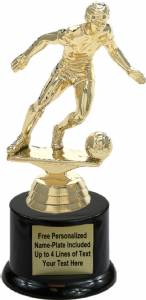 7" Soccer Male Trophy Kit with Pedestal Base