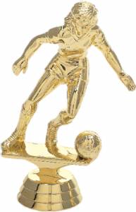 4 1/2" Action Soccer Female Gold Trophy Figure