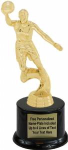 8" Action Basketball Female Trophy Kit with Pedestal Base