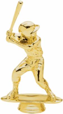 5 3/4" Junior Baseball Male Gold Trophy Figure