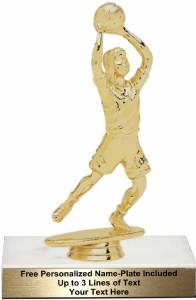 6 1/4" Junior Basketball Female Trophy Kit