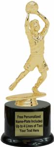 7 1/2" Junior Basketball Female Trophy Kit with Pedestal Base