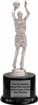 8 3/4" Basketball Male Trophy Kit with Pedestal Base