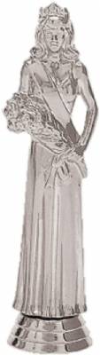 5" Beauty Queen Silver Trophy Figure