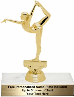 6 1/4" Gymnastics Female Trophy Kit