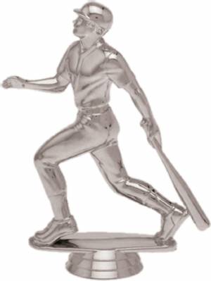 5" Baseball Batter Silver Trophy Figure