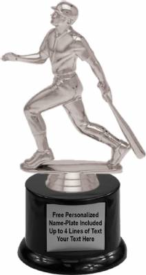 7" Baseball Batter Trophy Kit with Pedestal Base