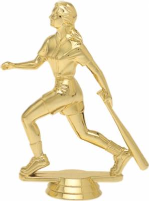 5" Softball Batter Gold Trophy Figure