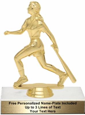 5 3/4" Softball Batter Trophy Kit