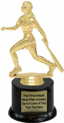 7" Softball Batter Trophy Kit with Pedestal Base