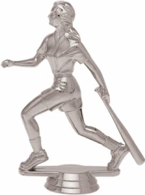 5" Softball Batter Silver Trophy Figure