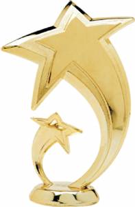 5 1/2" Shooting Star Gold Trophy Figure