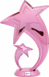 5 1/2" Shooting Stars Pink Trophy Figure