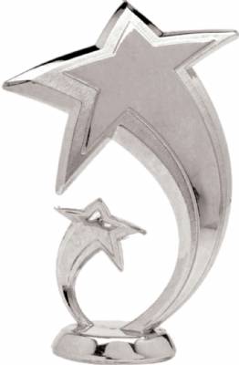 5 1/2" Shooting Star Silver Trophy Figure