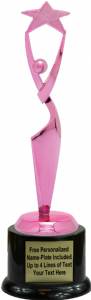 Pink 9" Reach For The Stars Trophy Kit with Pedestal Base