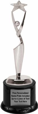 9" Reach for the Stars Trophy Kit with Pedestal Base