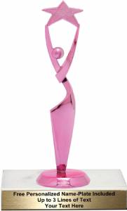 Pink 6 3/4" Reach for the Stars Trophy Kit