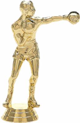 5" Boxer Male Gold Trophy Figure