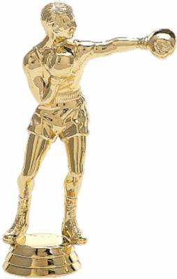5" Boxer with Shirt Male Gold Trophy Figure