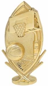 6" Basketball Sport Trophy Figure Gold