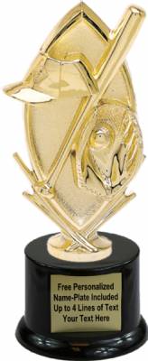 6 3/4" Baseball Trophy Kit with Pedestal Base