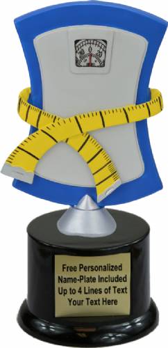 8" Weight Loss Resin Trophy Kit with Pedestal Base