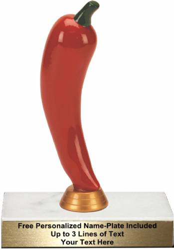 6 3/4" Red Chili Pepper Resin Trophy Kit