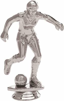 5" Soccer Female Silver Trophy Figure