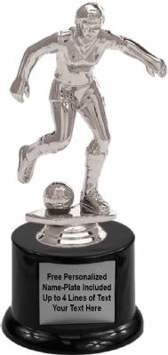 7" Soccer Female Trophy Kit with Pedestal Base