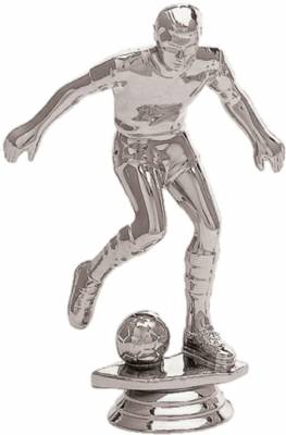 5" Soccer Male Silver Trophy Figure