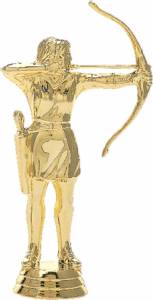 5 1/8" Archer Female Trophy Figure Gold