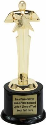 8" Star Achievement Trophy Kit with Pedestal Base