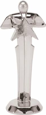 6" Star Achievement Silver Trophy Figure