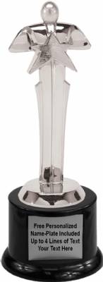8" Star Achievement Trophy Kit with Pedestal Base