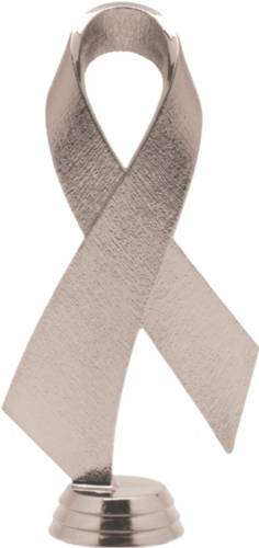 Grey 5 3/4" Awareness Ribbon Trophy Figure