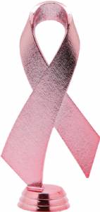 Pink 5 3/4" Awareness Ribbon Trophy Figure