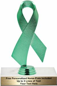 Green 6 1/2" Awareness Ribbon Trophy Kit