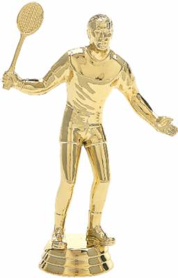 5" Male Badminton Gold Trophy Figure
