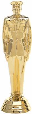 5 1/2" Military Male Gold Trophy Figure