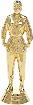 5 1/4" Judo Female Trophy Figure Gold