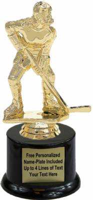 7" Hockey Female Trophy Kit with Pedestal Base