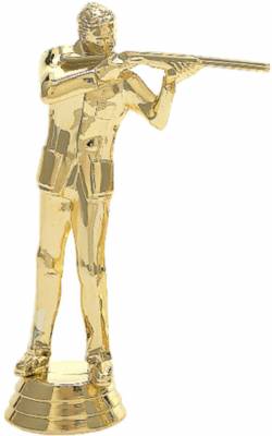 5" Trapshooter Male Gold Trophy Figure
