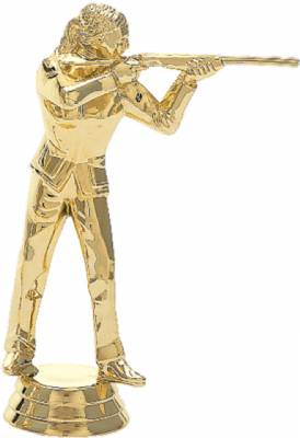 5" Trapshooter Female Gold Trophy Figure