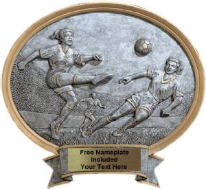 Soccer Female - Legend Series Resin Award 8 1/2" x 8"