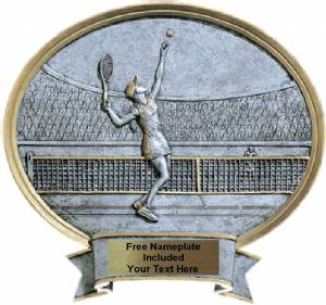 Tennis Female - Legend Series Resin Award 8 1/2" x 8"