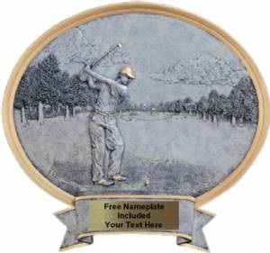 Golf Male - Legend Series Resin Award 8 1/2" x 8"